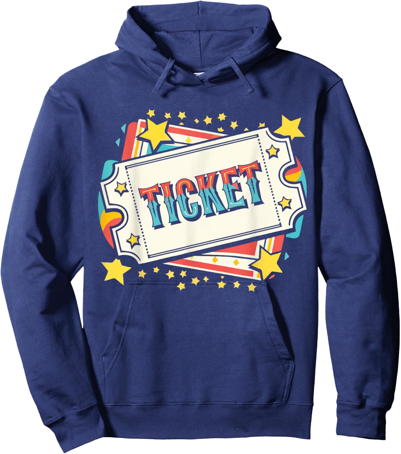 Ticket Seller Outfit Winning Ticket Costume Circus Ticket Hoodie - Hoodie | Navy
