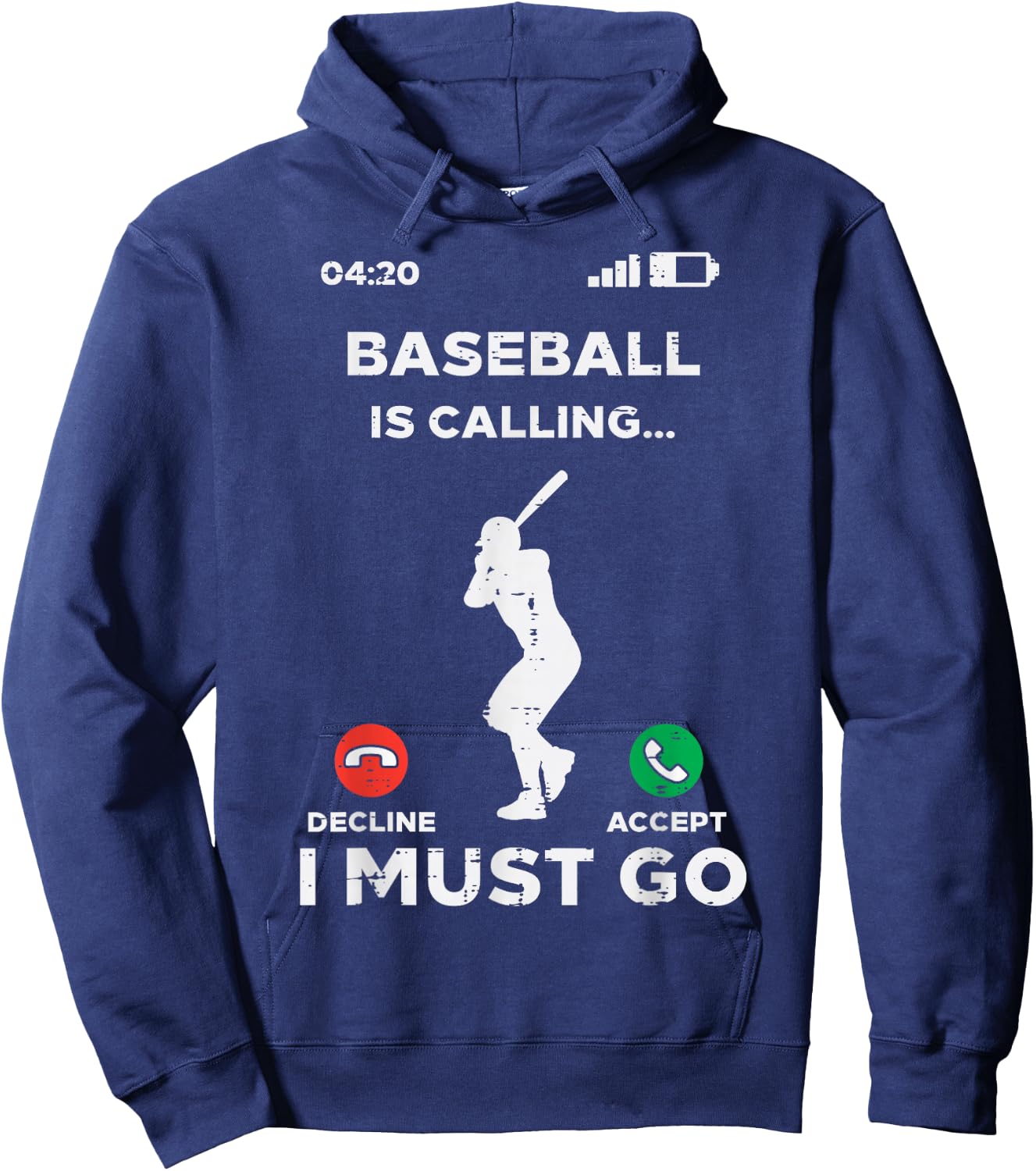 Baseball Calling I Must Go Funny Coach Player Men Women Hoodie - Hoodie | Navy