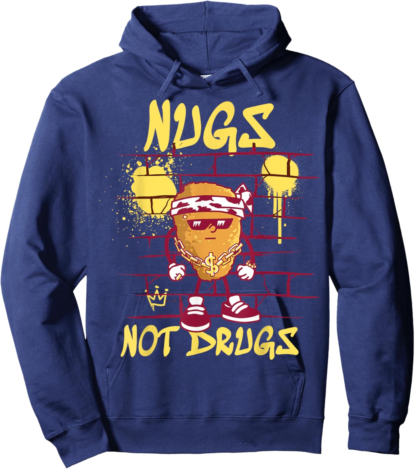 Nugs Not Drugs Shirt Funny Chicken Nuggets Hoodie - Hoodie | Navy
