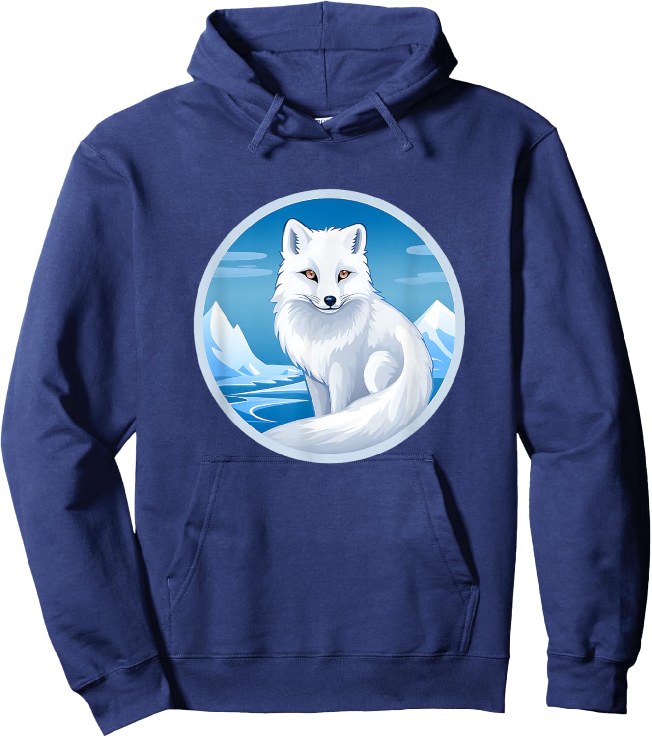 Arctic Fox Artic Animals Cute Artic Fox Lover Hoodie - Hoodie | Navy