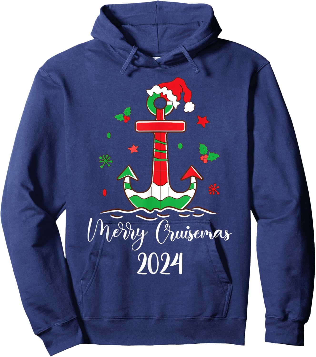 Family Christmas Cruise 2024 Merry Cruisemas Xmas Matching Hoodie - Hoodie | Navy