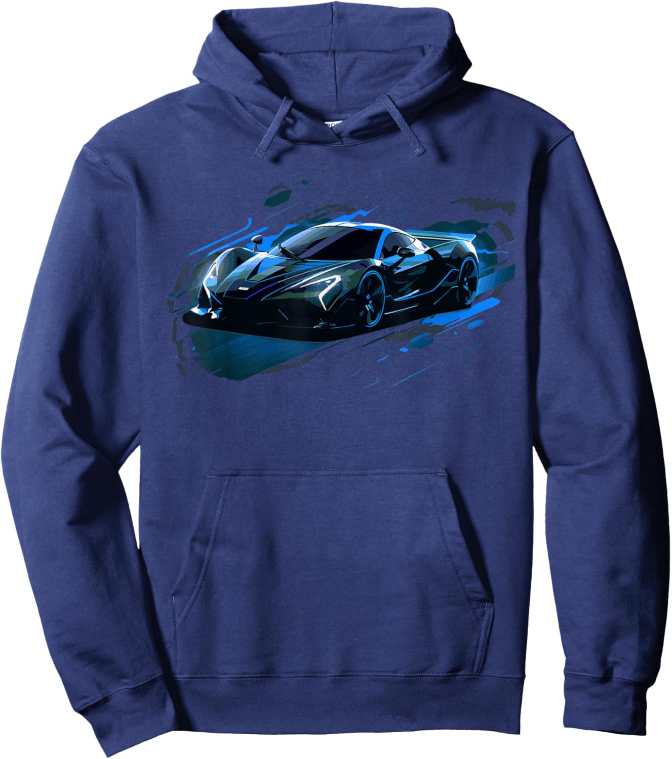 Exotic Concept Sports Car Supercar Luxury Hypercar Graphic Hoodie - Hoodie | Navy