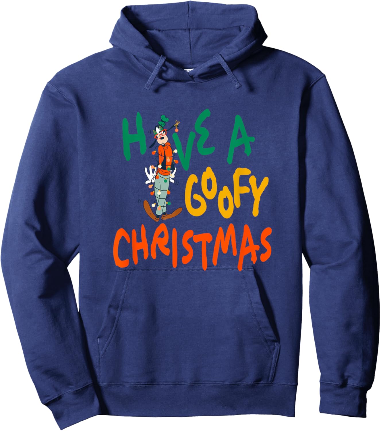 Disney Mickey And Friends Christmas Have A Goofy Christmas Hoodie - Hoodie | Navy