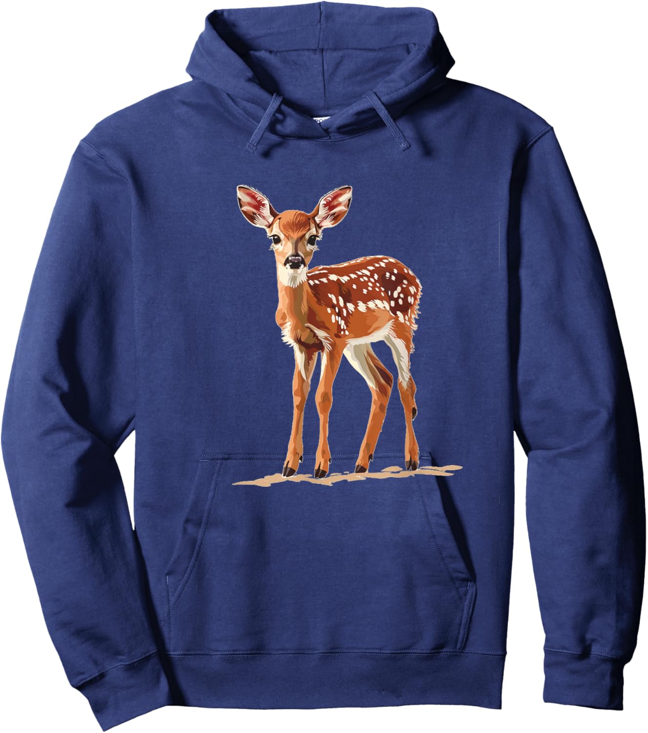 Happy deer fawn animal Hoodie - Hoodie | Navy