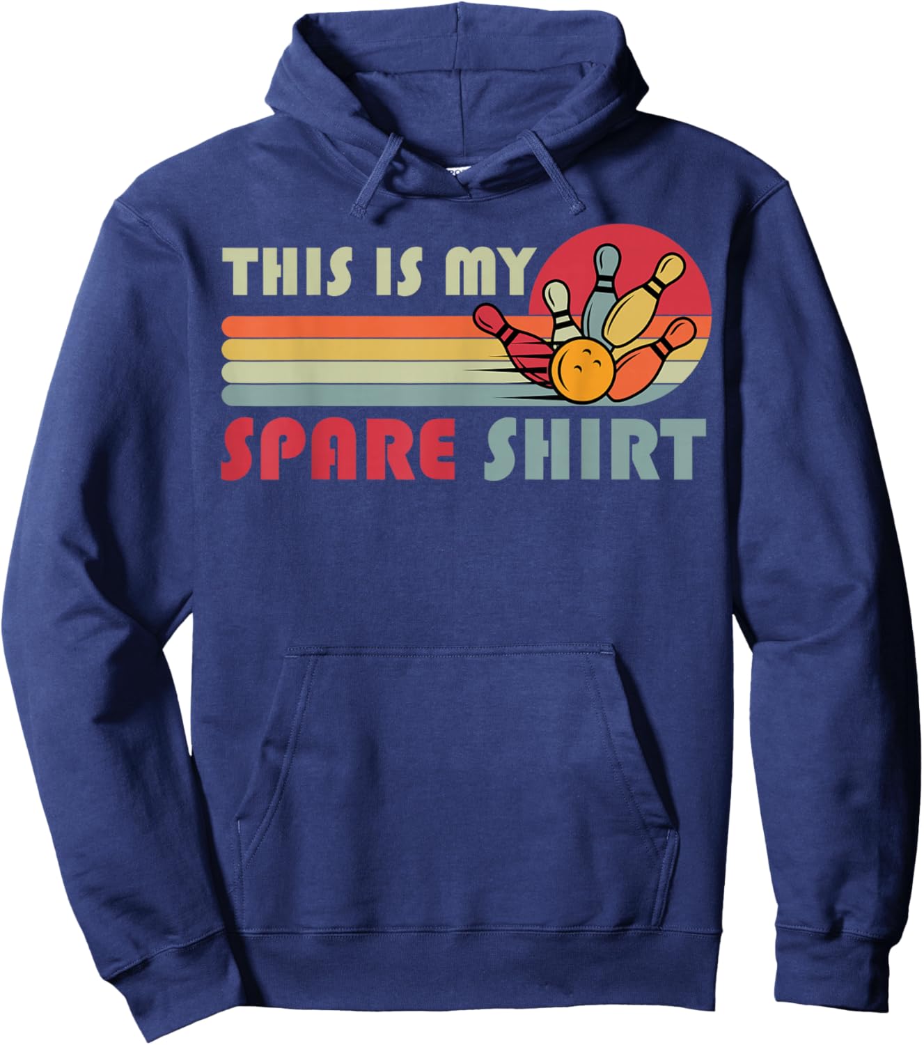 This is My Spare Bowling Bowler Funny Team Men Women Kids Hoodie - Hoodie | Navy
