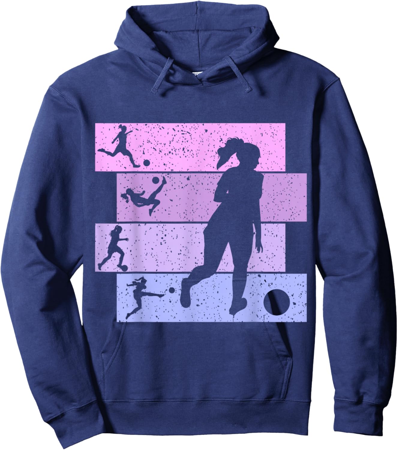 Soccer Girl Women Youth Hoodie - Hoodie | Navy