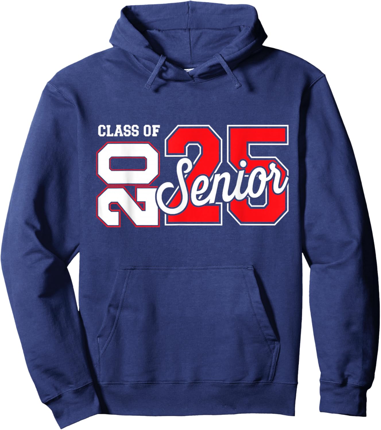 Class of 2025 senior graduate for college graduation year Hoodie - Hoodie | Navy