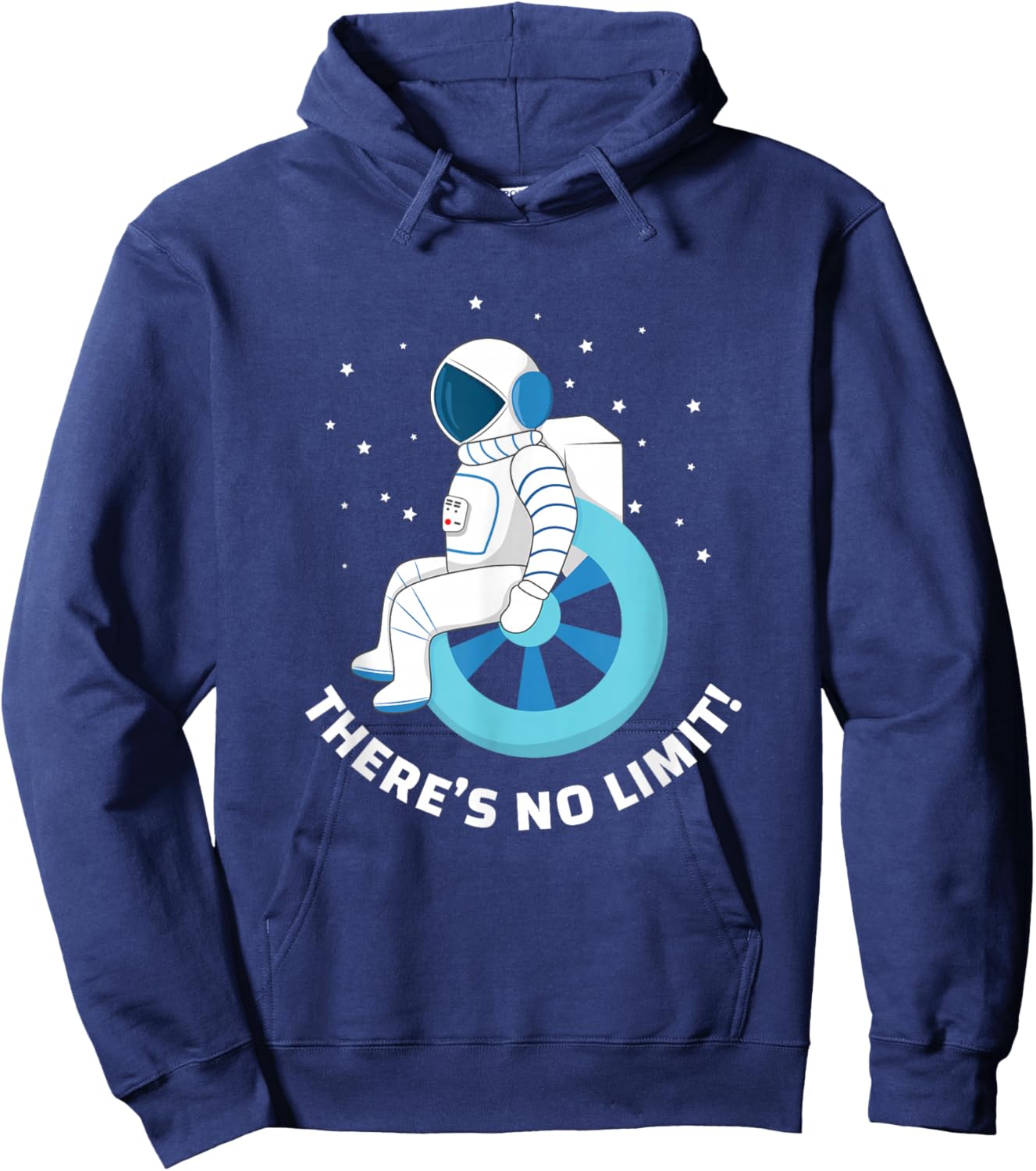 Wheelchair User Design I Motivation and Support Hoodie - Hoodie | Navy