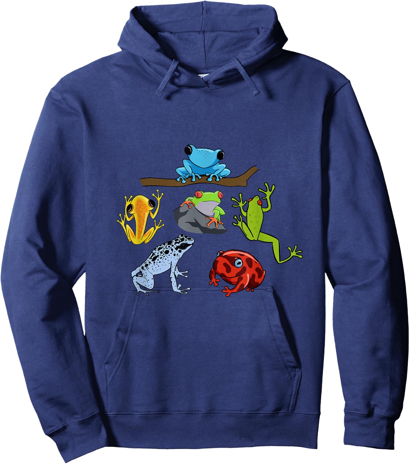 Rainforest Animals Amphibian Collection Toads Frog Hoodie - Hoodie | Navy