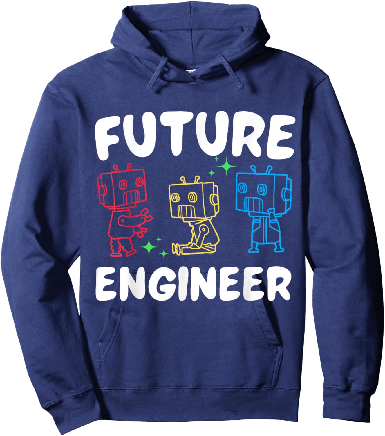 Future Robotics Engineer Robot Lover Birthday Scientist Kids Hoodie - Hoodie | Navy