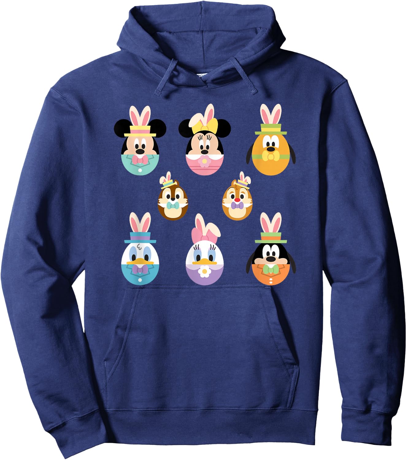Disney Mickey Mouse & Friends Cute Easter Bunny Easter Eggs Hoodie - Hoodie | Navy