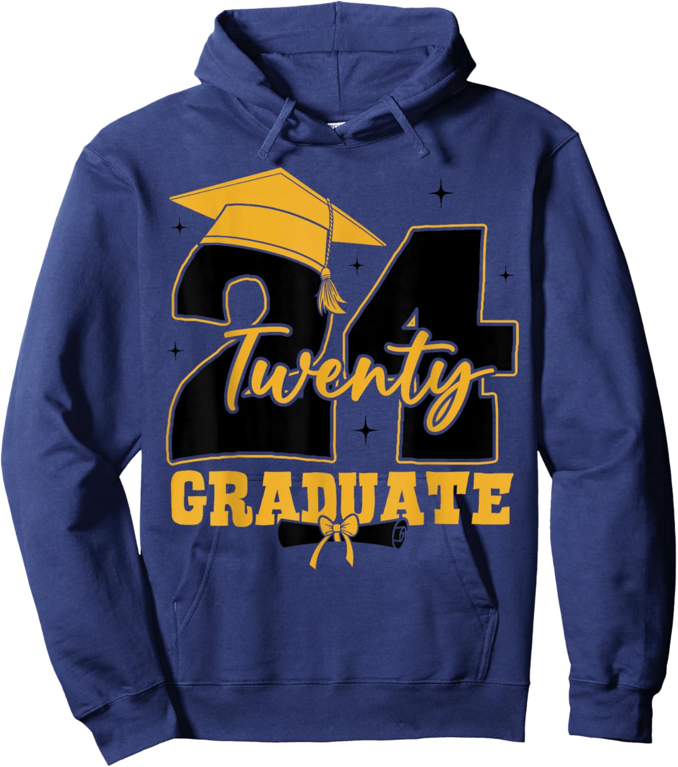 2024 Graduate Class of 2024 Senior High School Graduation Hoodie - Hoodie | Navy