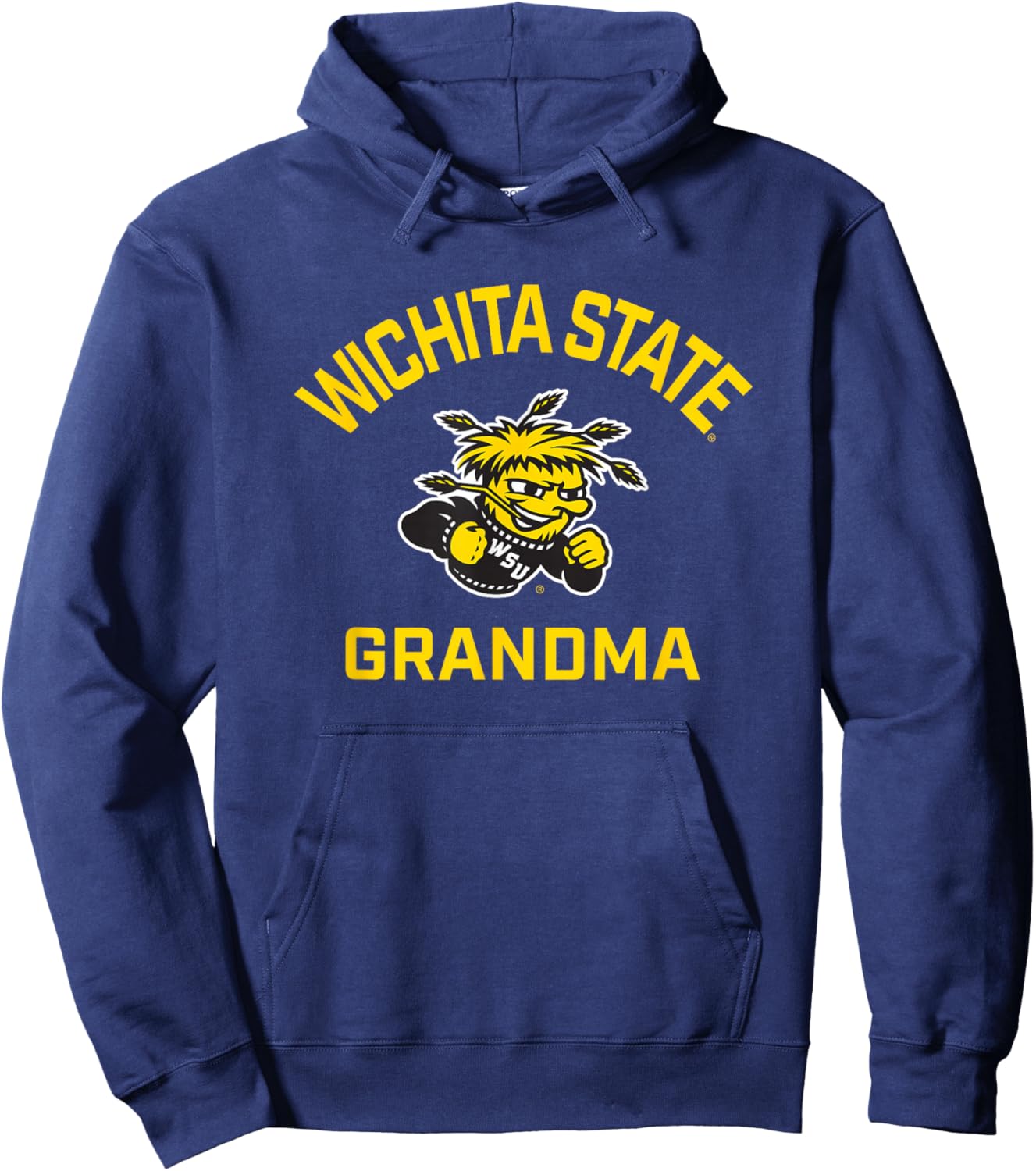 Wichita State University Shockers Arched Grandma Hoodie - Hoodie | Navy