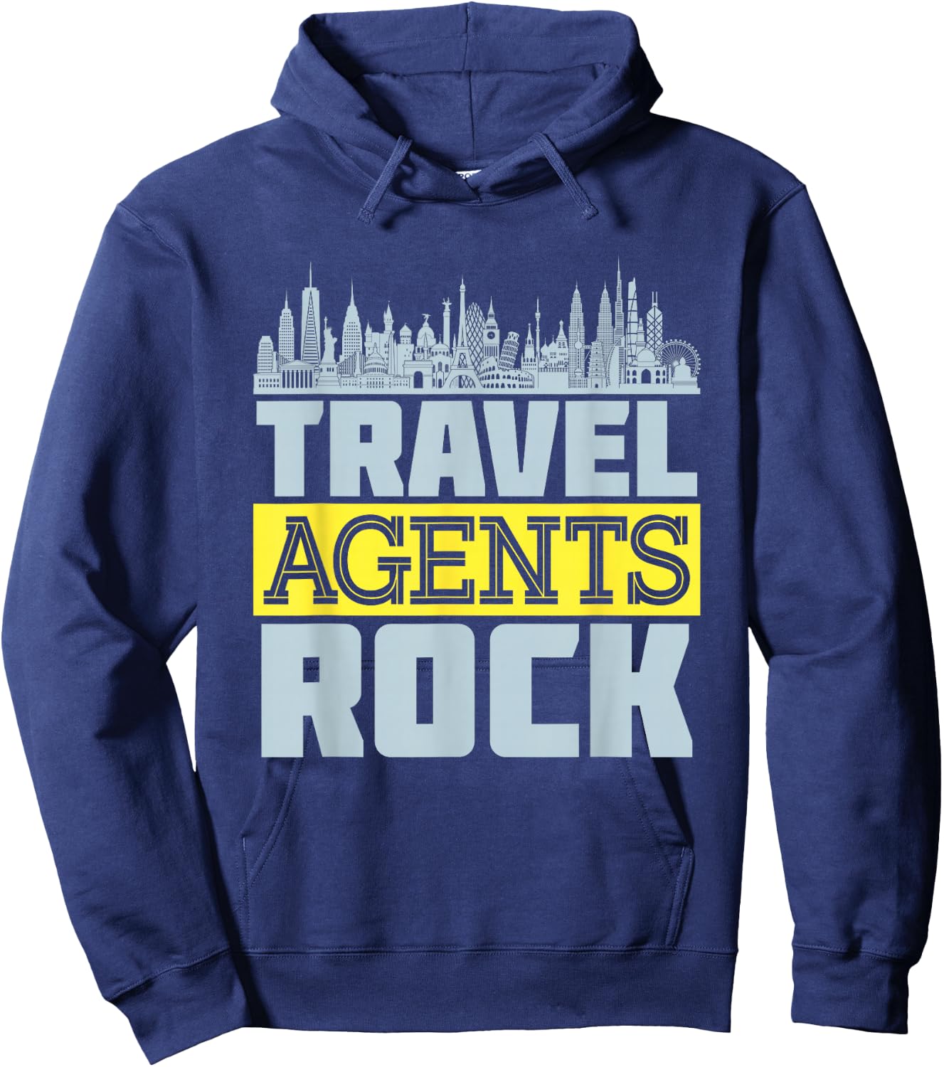 Travel Agent Vacation Planning Planner Agency Staff Gifts Hoodie - Hoodie | Navy