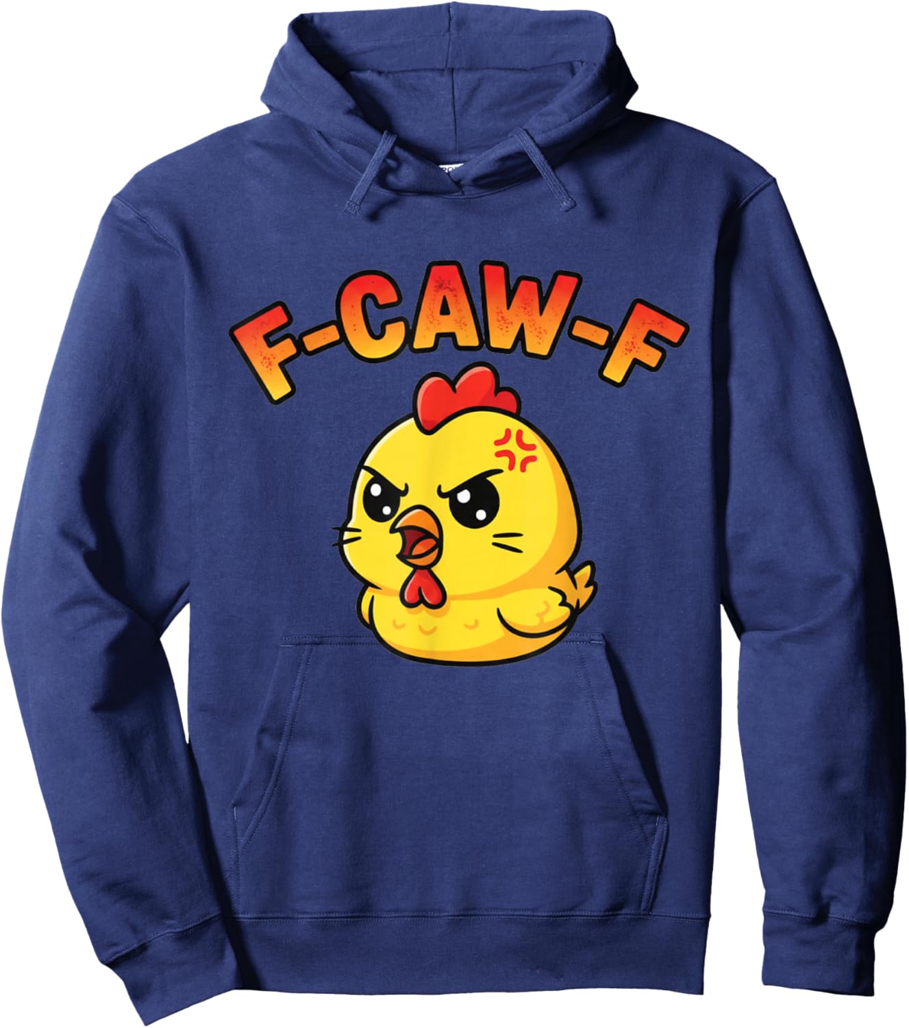 Funny F-Caw-F f CAW f Crow Kawi Chicken and Men FCAW Hoodie - Hoodie | Navy