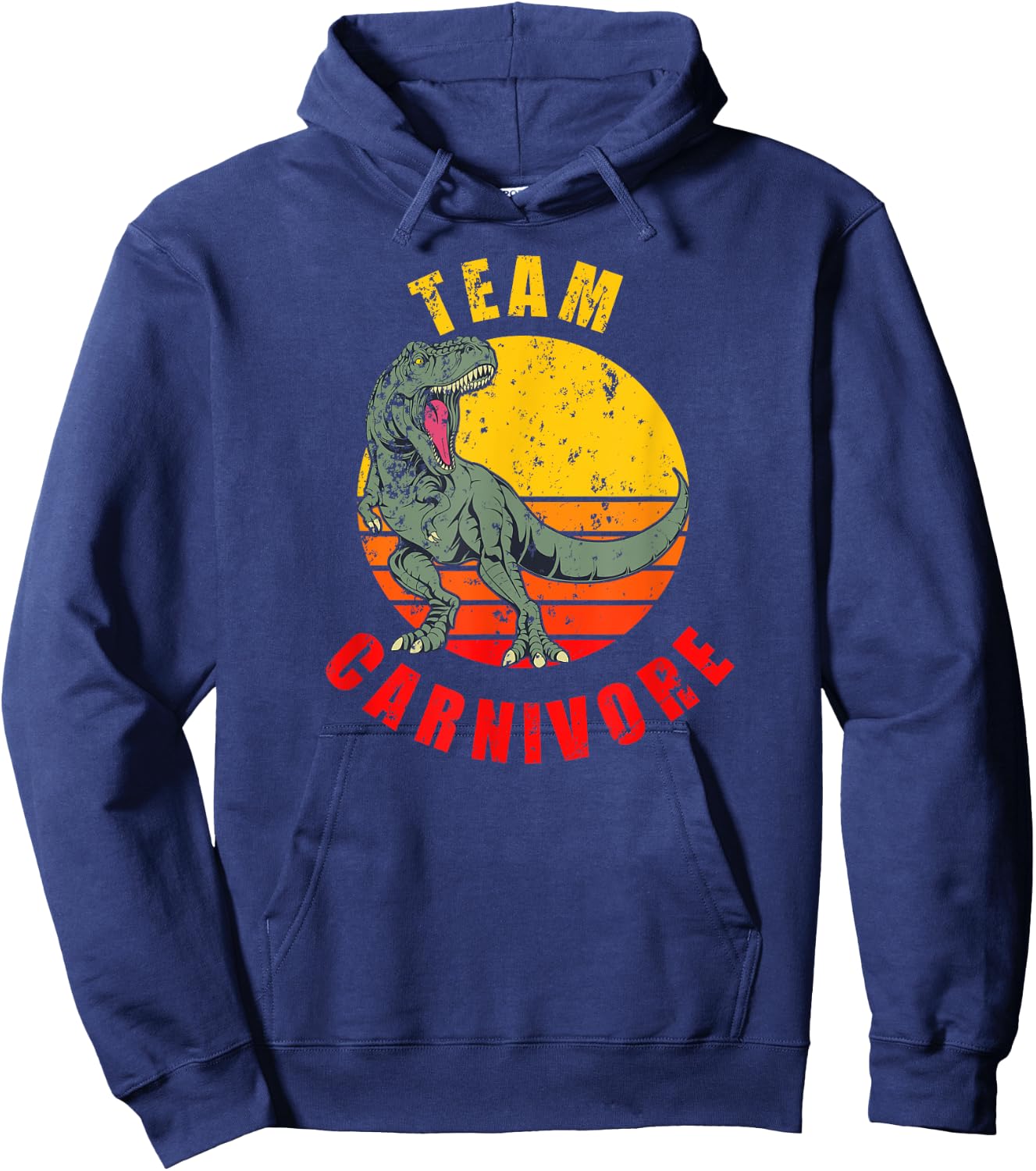 Team Carnivore Funny Dinosaur Meat BBQ Grilling Smoke Hoodie - Hoodie | Navy