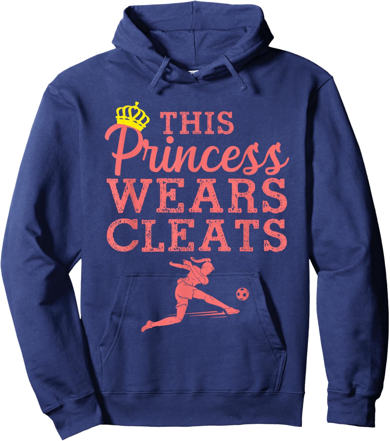 Cool Soccer Art Teen Girls Goalie Soccer Player Hoodie - Hoodie | Navy
