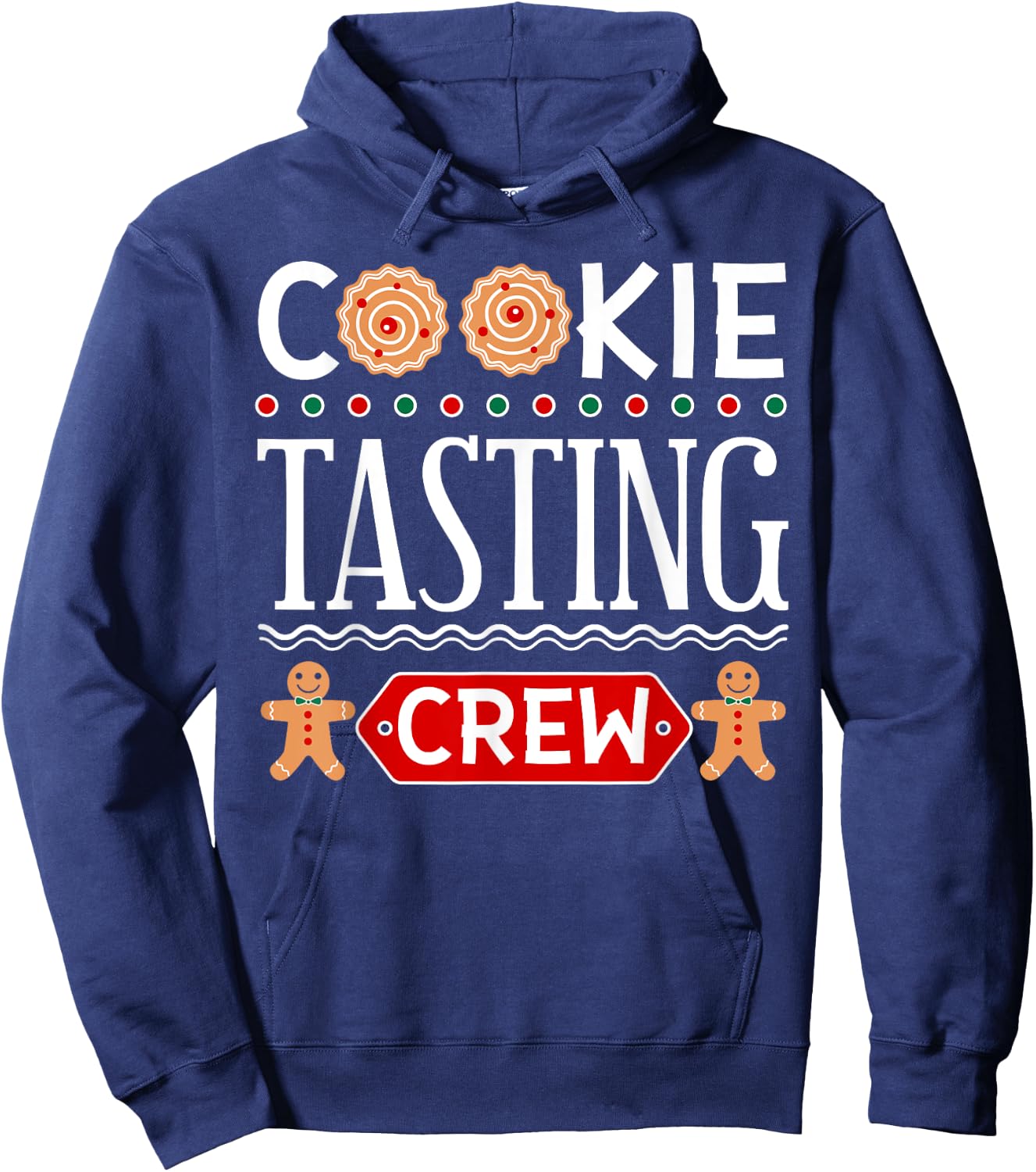 Cookie Tasting Crew Funny Christmas for Boys & Girls Hoodie - Hoodie | Navy