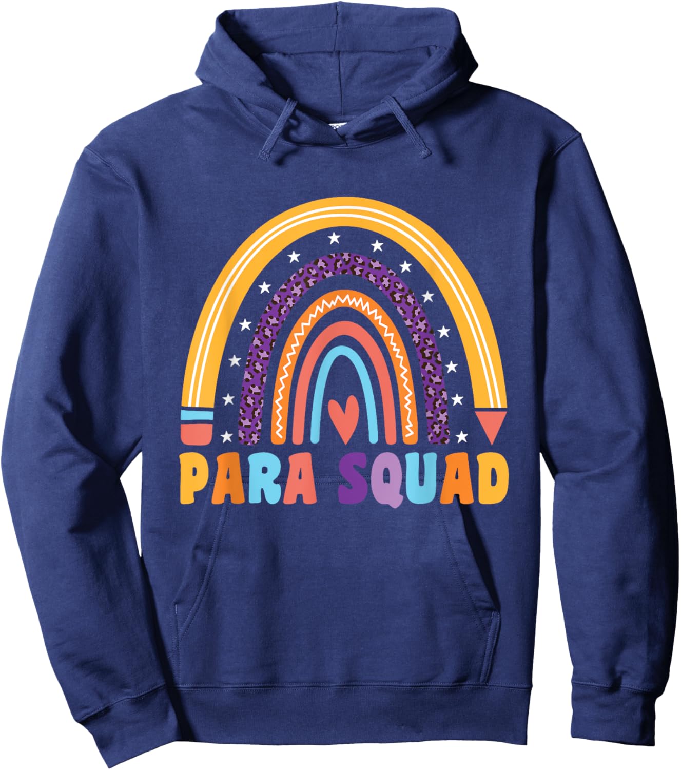 Para Squad Para Teacher Paraprofessional Men Women Hoodie - Hoodie | Navy