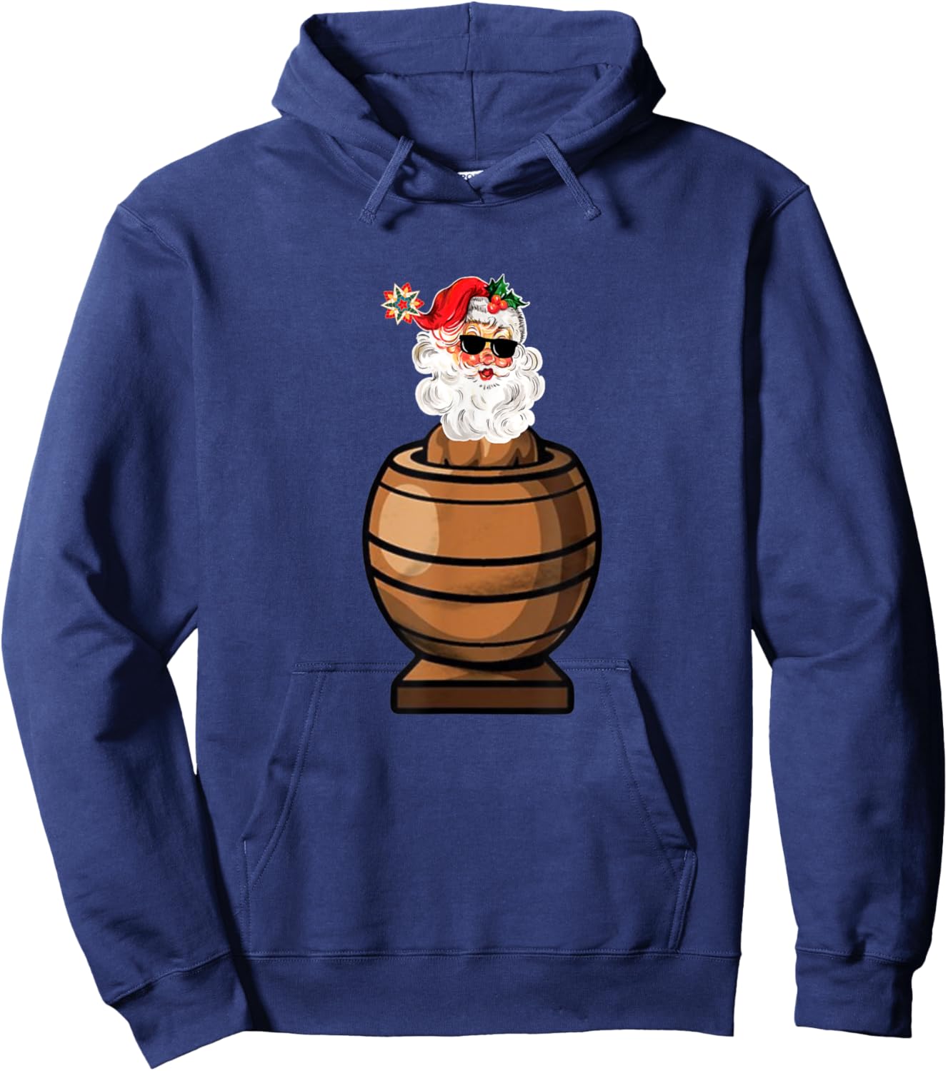 Filipino Barrel Man Christmas Theme Filipino Holiday Gifts Hoodie - Hoodie | Navy