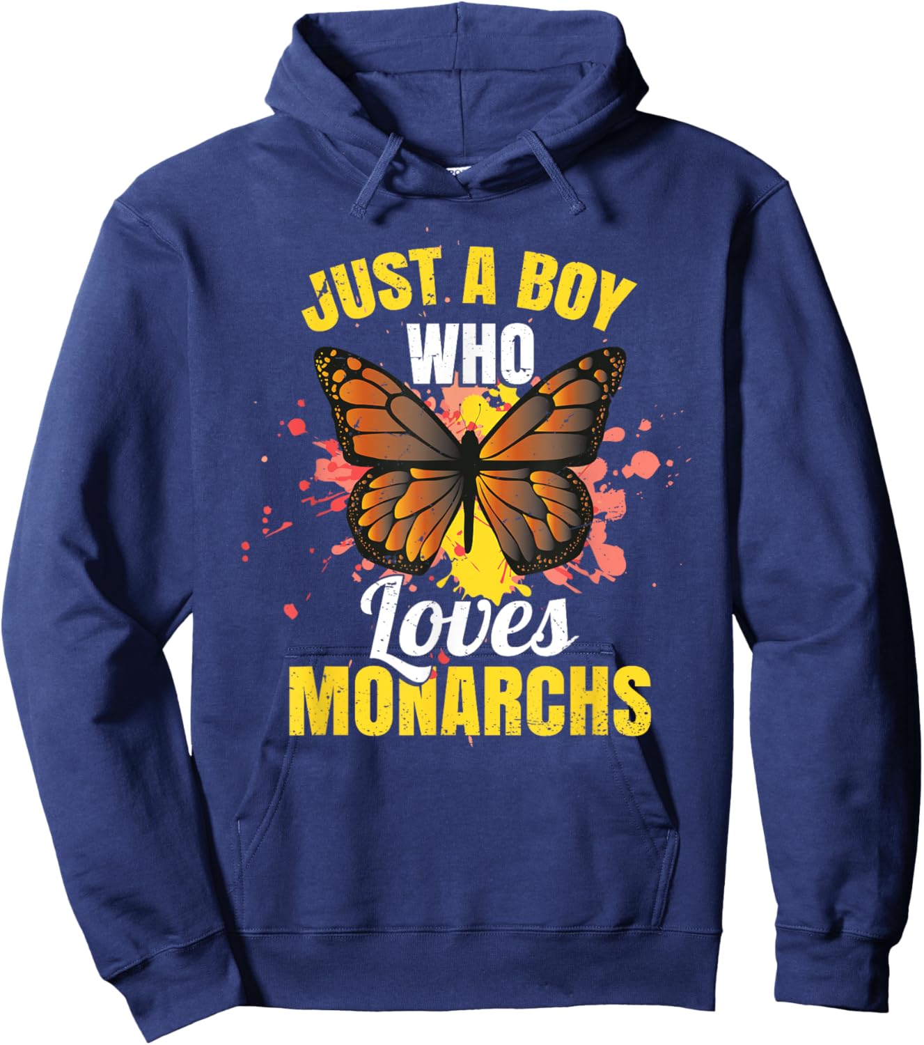 Monarch Butterfly Kids Hoodie - Hoodie | Navy