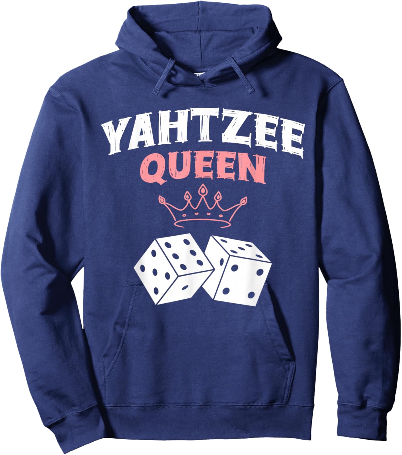 Yahtzee Queen Game Night Dice Game Hoodie - Hoodie | Navy