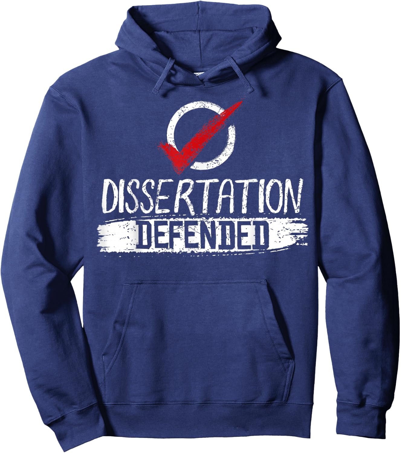 Fun Dissertation Defended Survivor Gift Hoodie - Hoodie | Navy