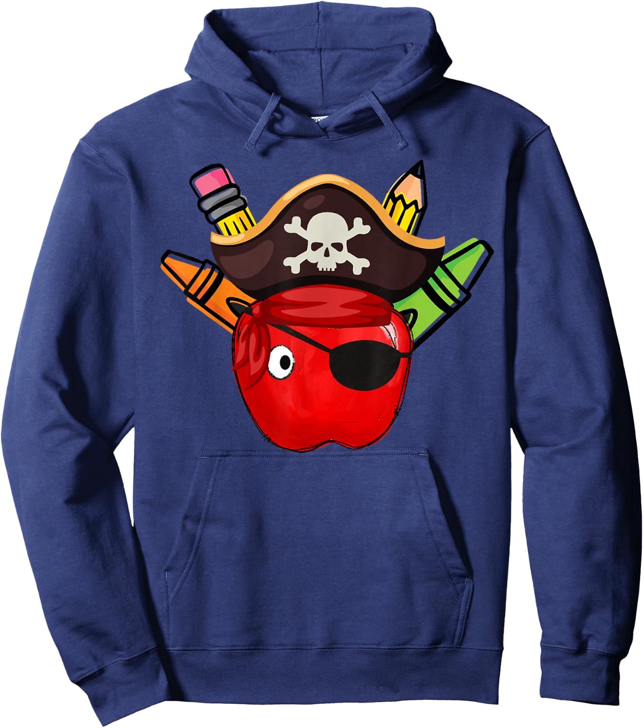 School International Talk Like A Pirate Day Pirate Teacher Hoodie - Hoodie | Navy