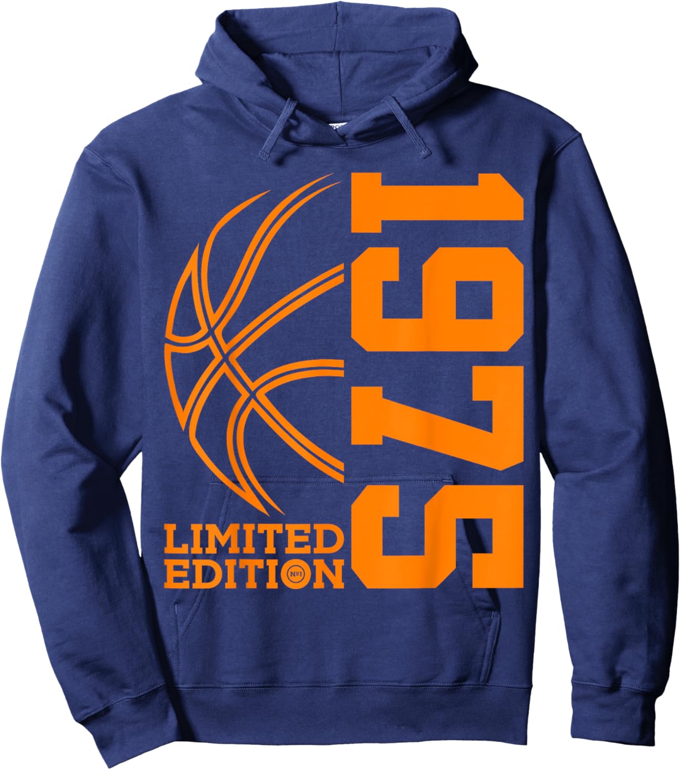 50th BIRTHDAY BASKETBALL LIMITED EDITION 1975 Hoodie - Hoodie | Navy