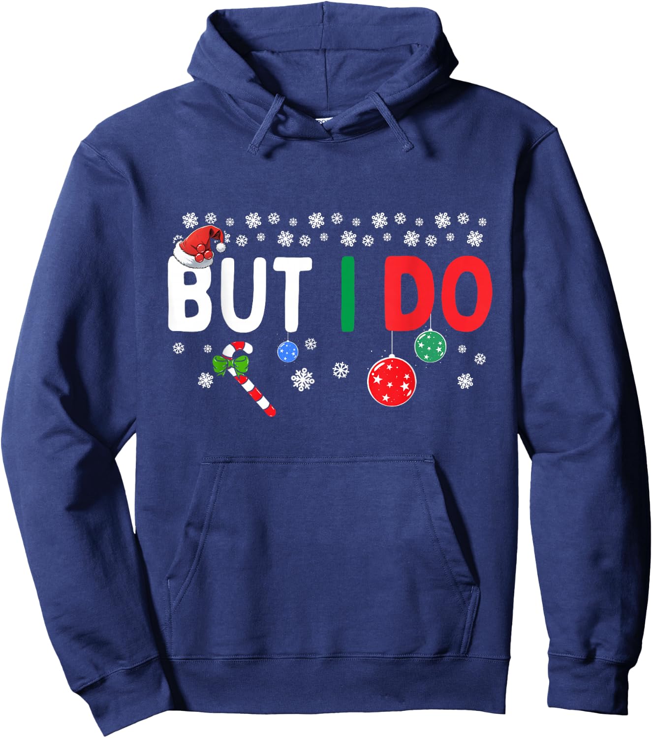Funny Couples I Don't Do Matching Christmas Outfits But I Do Hoodie - Hoodie | Navy