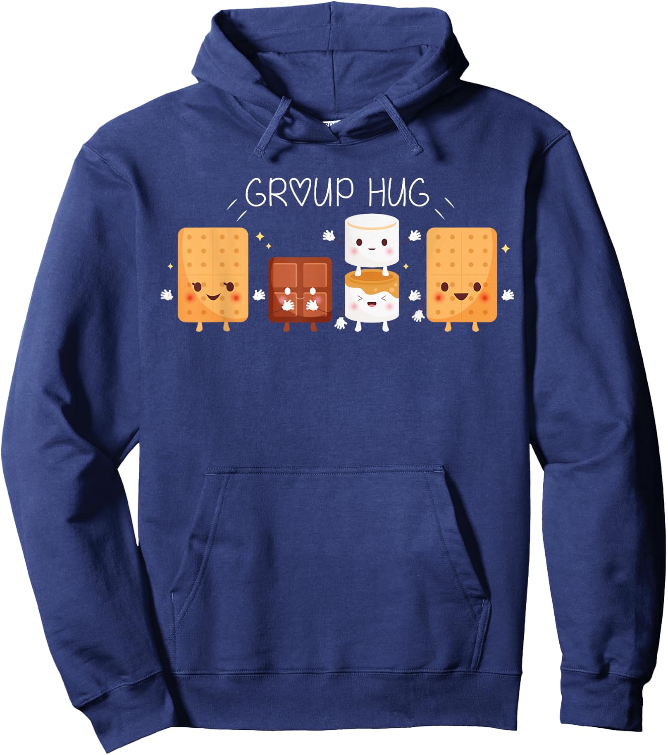 Smores Group Hug Shirt Camping Campfire Marshmallow Smores Hoodie - Hoodie | Navy