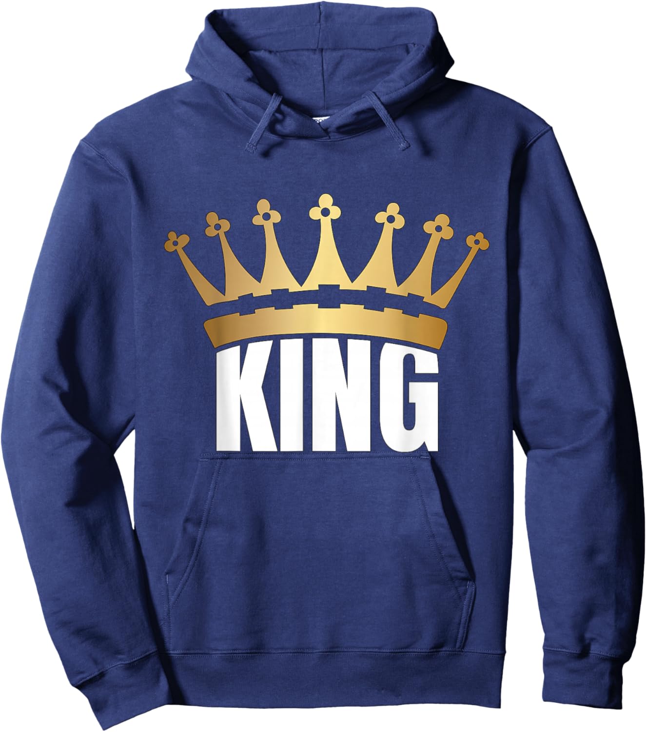 King Crown Gold Hoodie - Hoodie | Navy