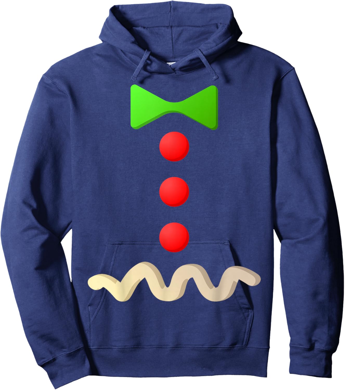 Gingerbread Man Costume Shirt Adult Kids Men Women Cookie Hoodie - Hoodie | Navy