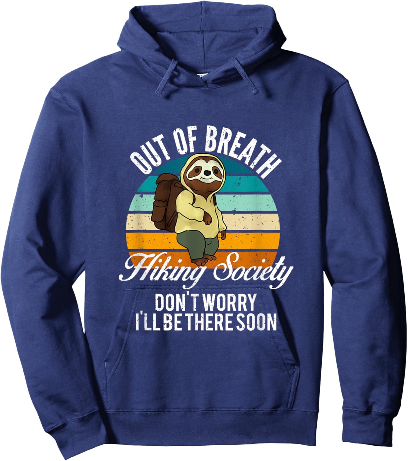 Out Of Breath Hiking Society Hoodie - Hoodie | Navy