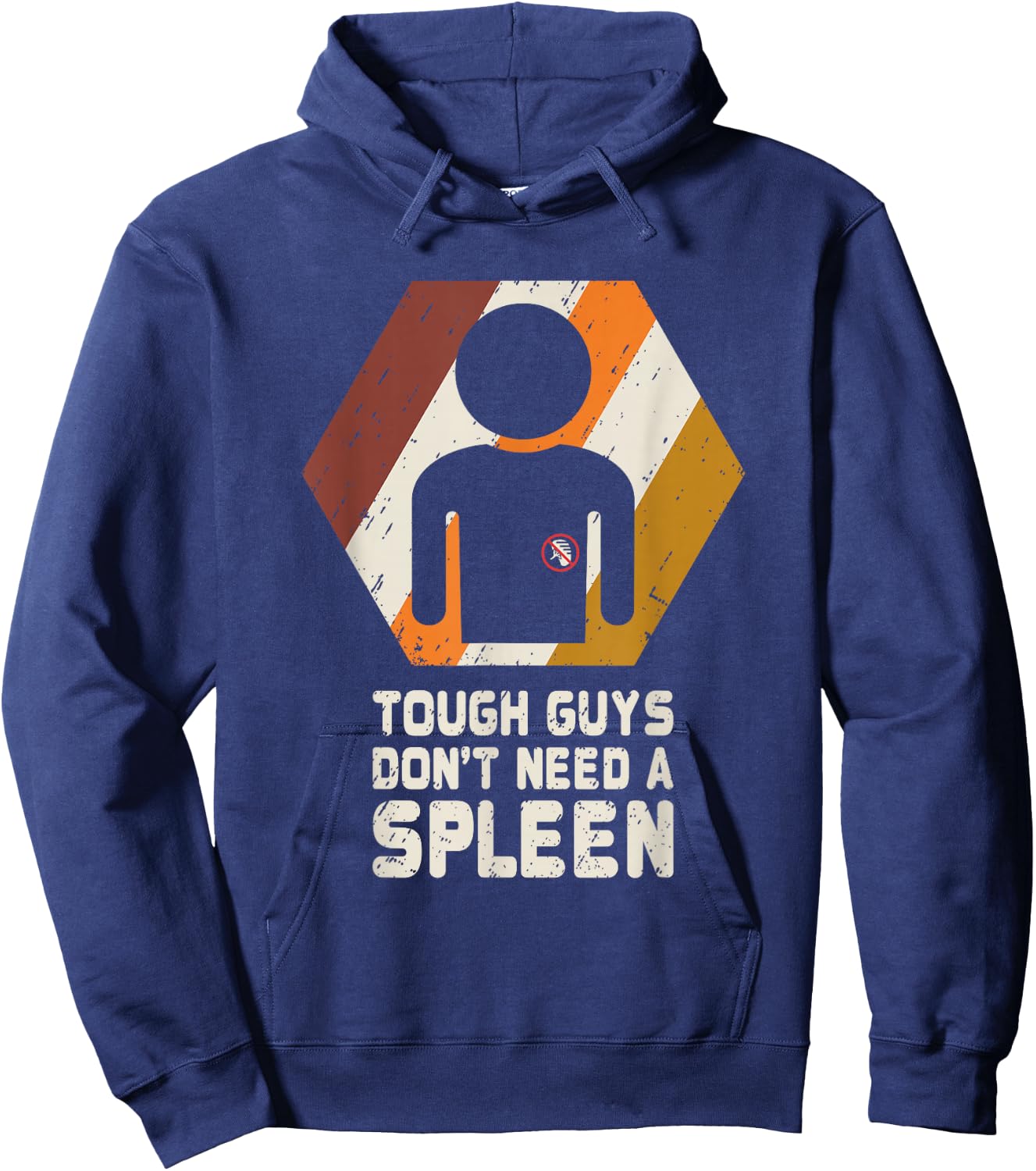 Spleen T Shirt Splenectomy Removal Surgery Retro Gift Hoodie - Hoodie | Navy