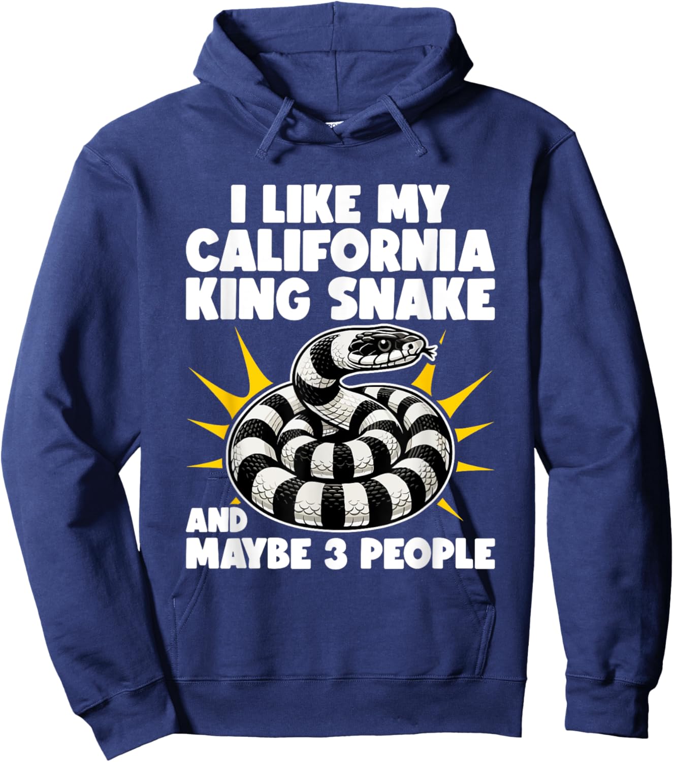 California King Snake Design For California King Snake Owner Hoodie - Hoodie | Navy