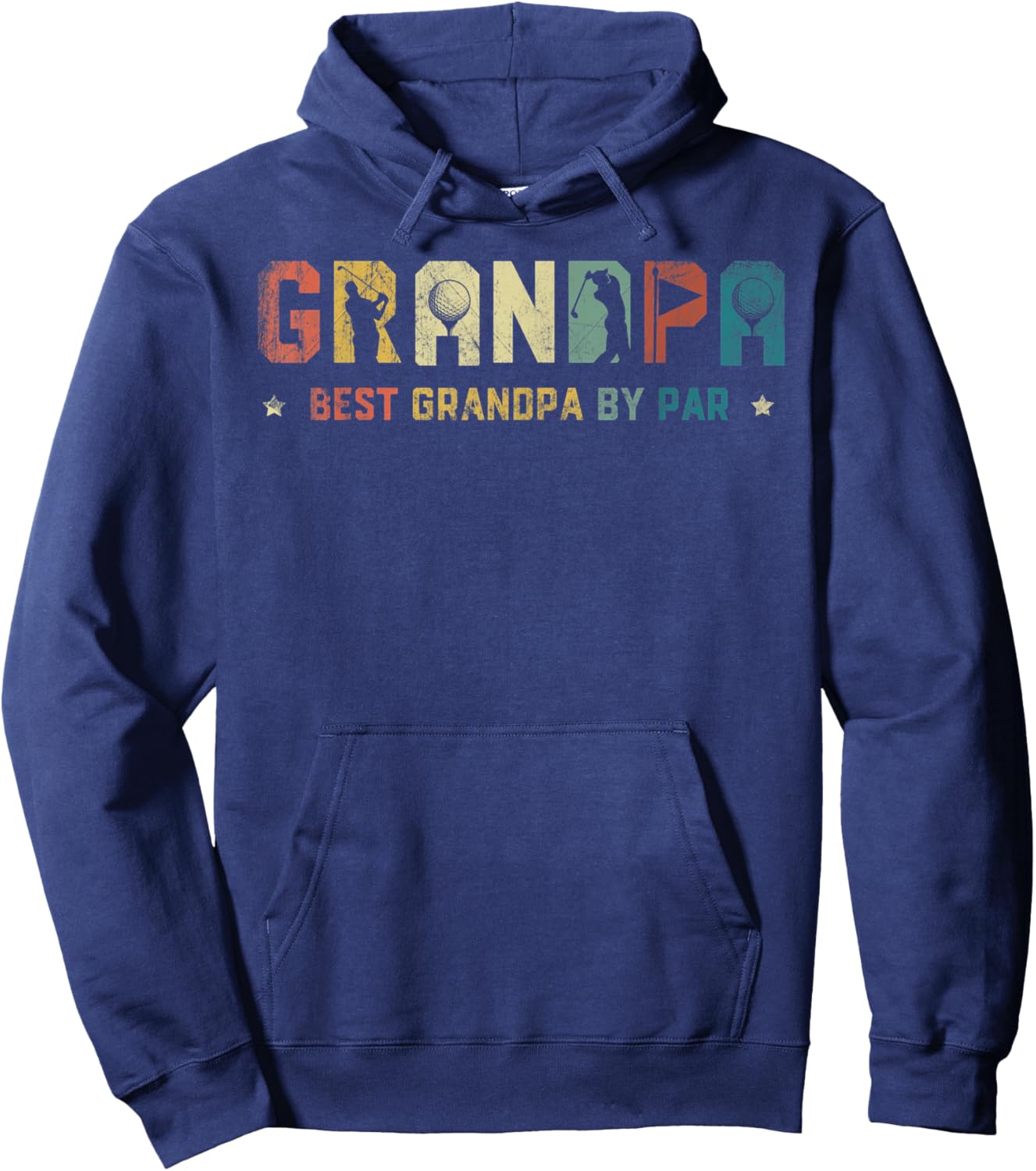 Father's Day Grandpa Golf Shirt Golfer Hoodie - Hoodie | Navy