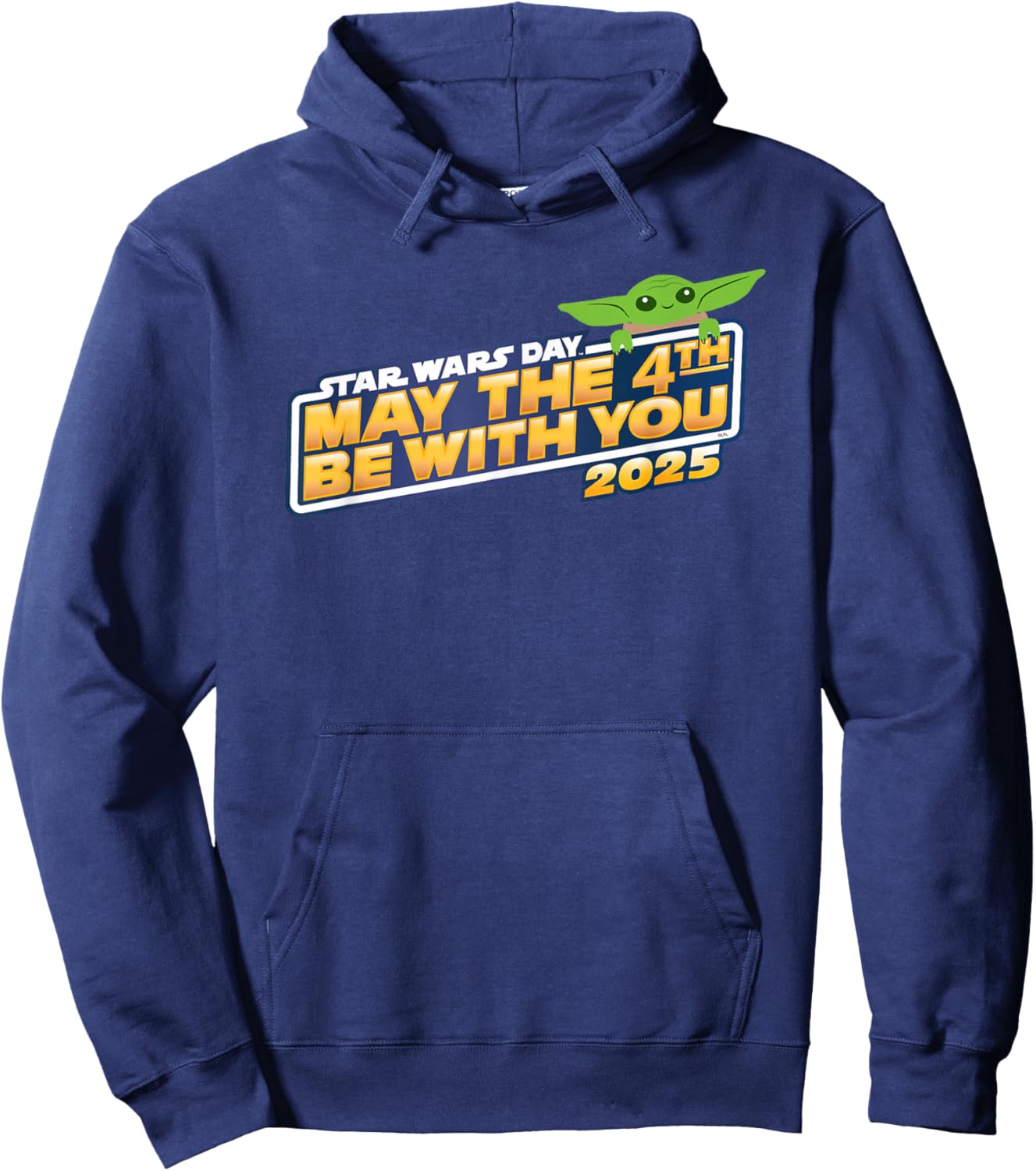 Star Wars Day: May the 4th Be With You 2025 Grogu Logo Hoodie - Hoodie | Navy