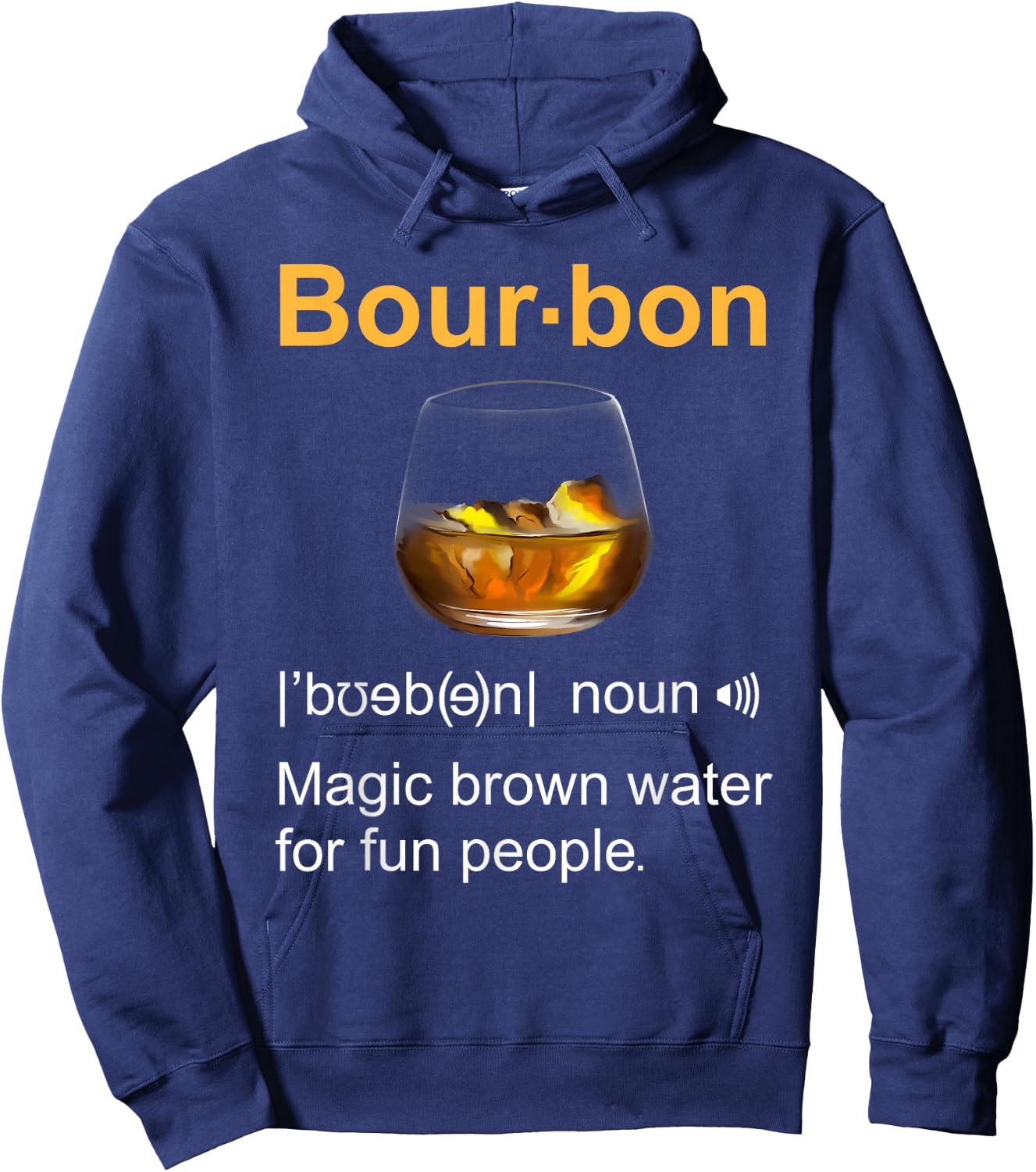 Funny Bourbon Drinking Quote Kentucky Gift Women Hoodie - Hoodie | Navy