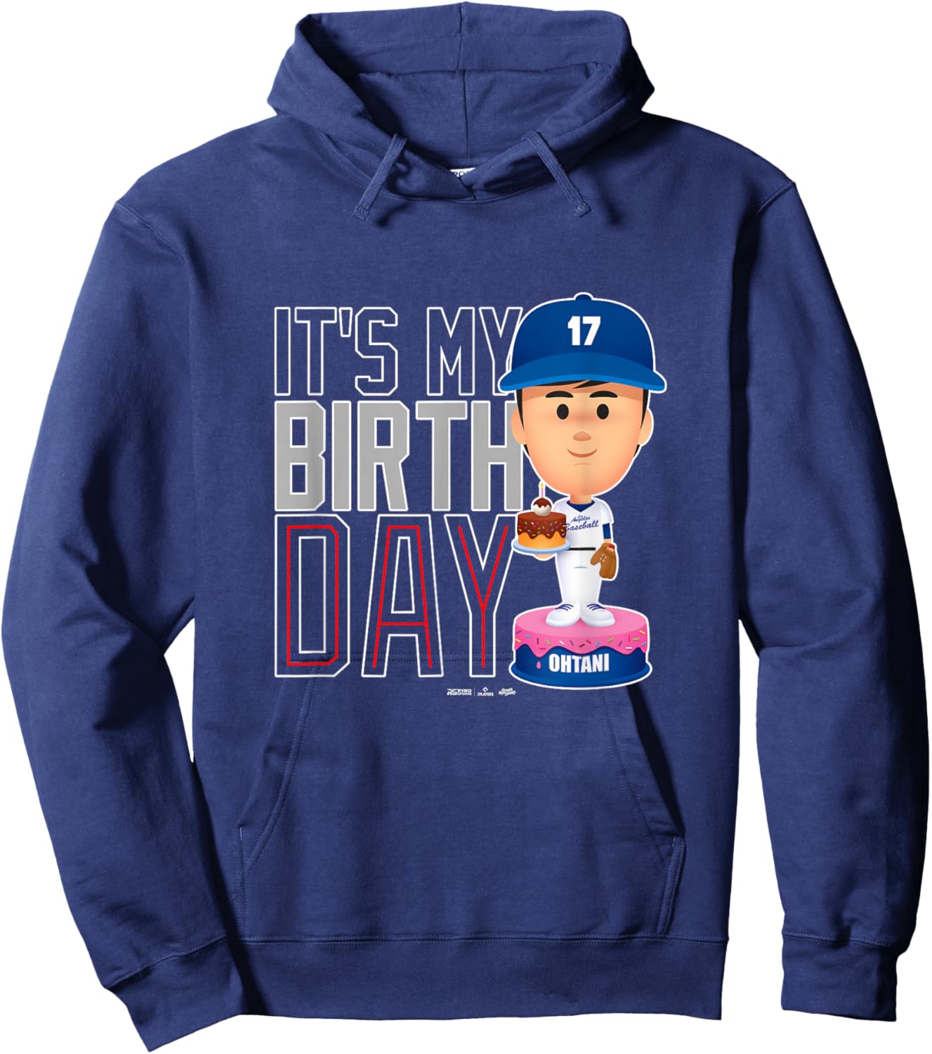 Shohei Ohtani Los Angeles Baseball Birthday MLBPA Hoodie - Hoodie | Navy