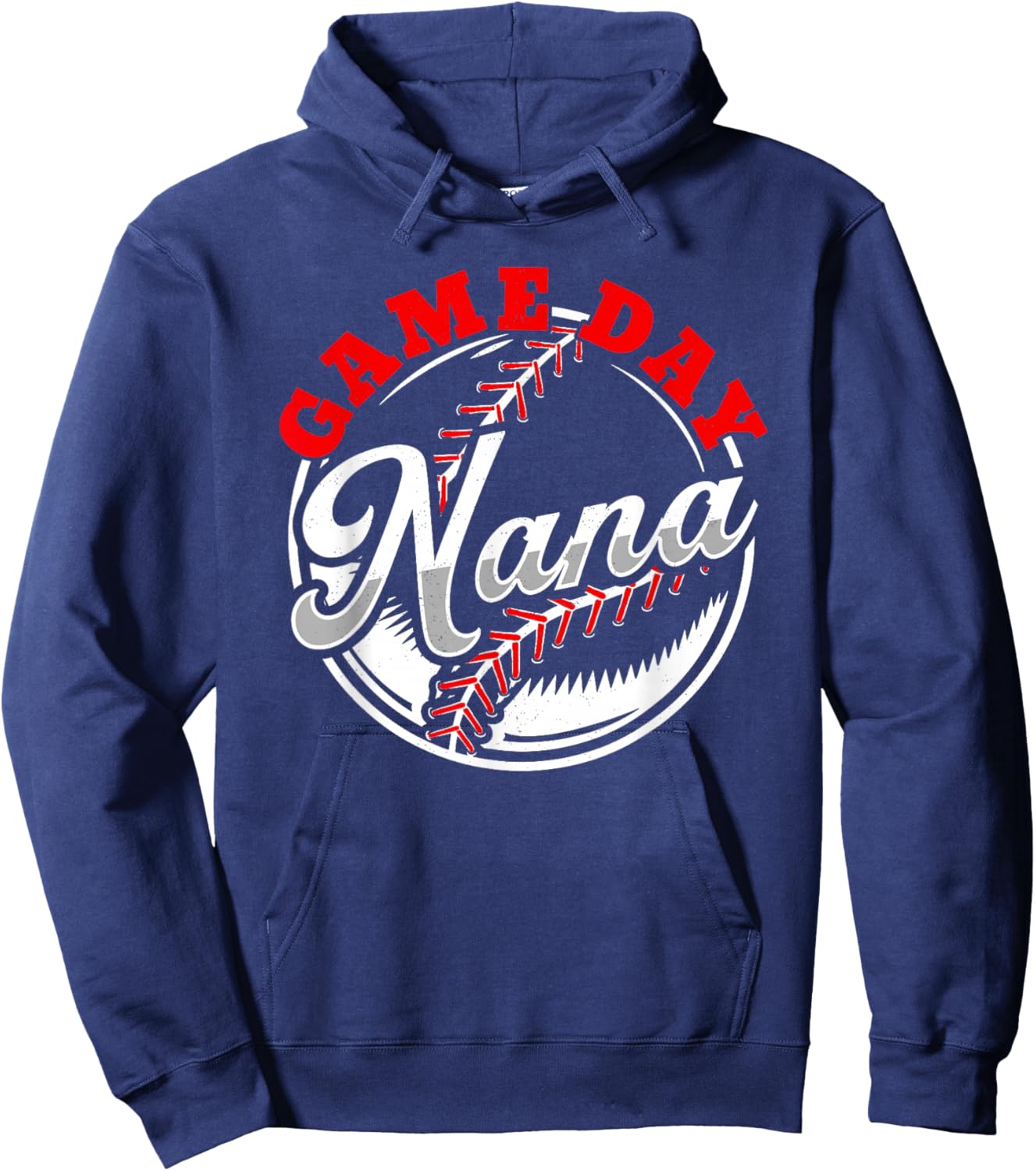 Game Day Nana Proud Baseball Parent Summer Sports League Women Hoodie - Hoodie | Navy