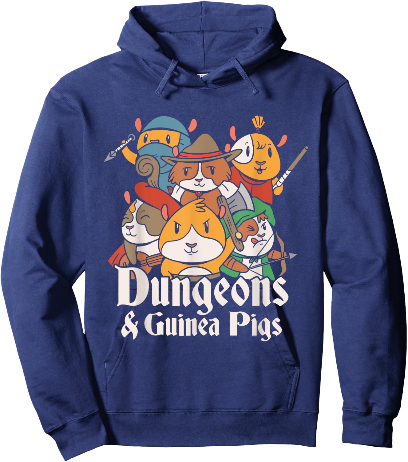 Dungeons and Guinea Pigs Parody Hoodie - Hoodie | Navy
