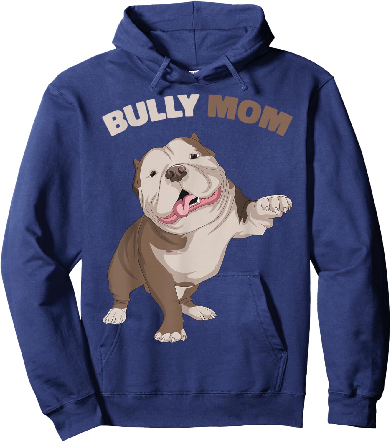 American Bully Mom Dog Mama Funny Women Hoodie - Hoodie | Navy