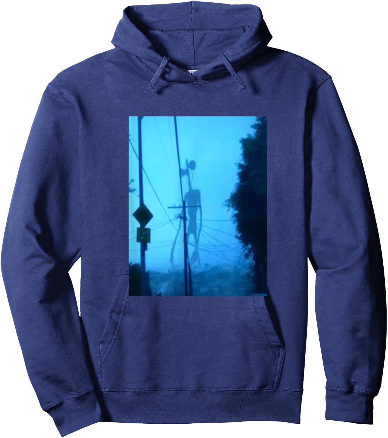 Siren Head sirenhead creepypasta horror Hoodie - Hoodie | Navy