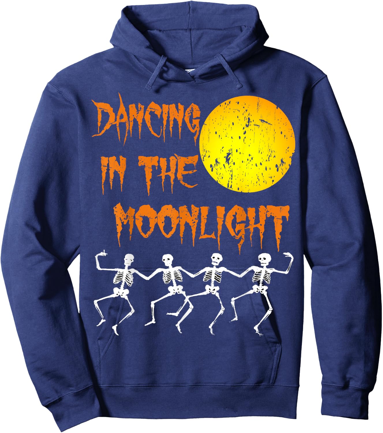 Dancing In The Moonlight skeleton T Shirts Drinking Party Hoodie - Hoodie | Navy