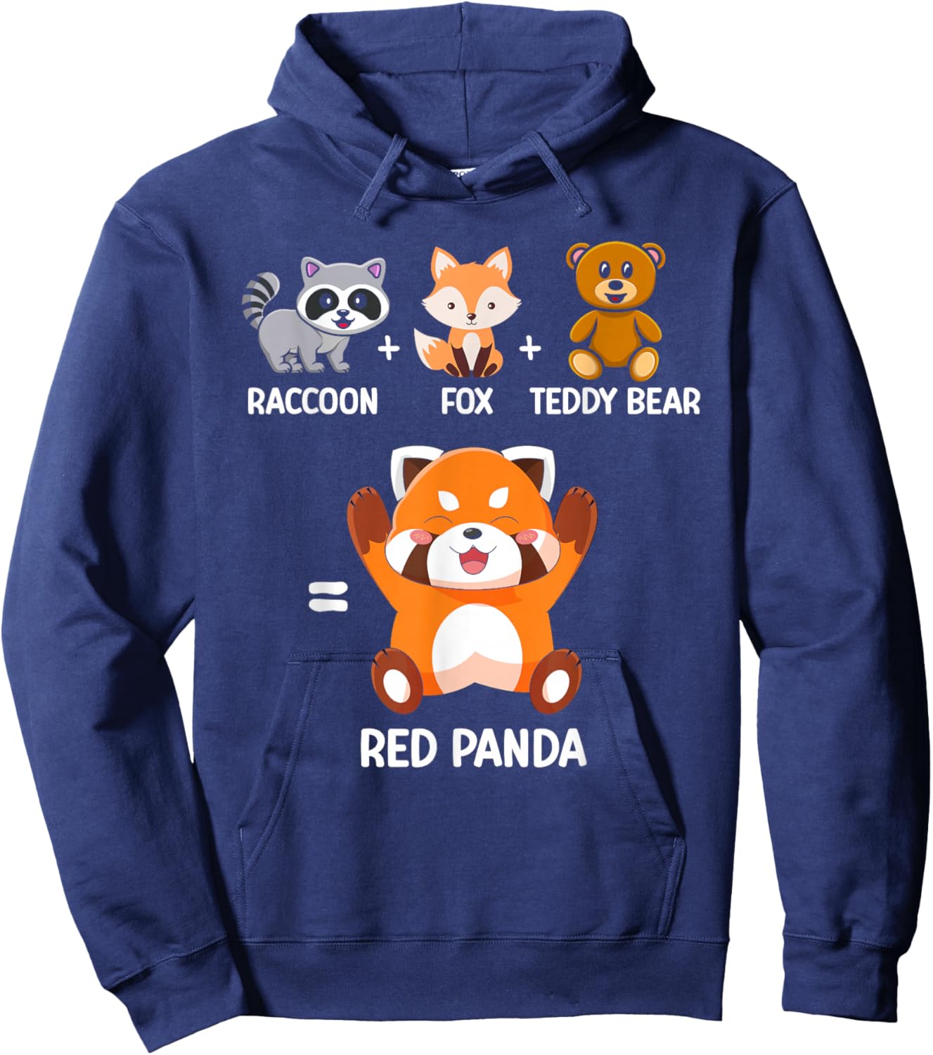Red Panda kids Hoodie - Hoodie | Navy