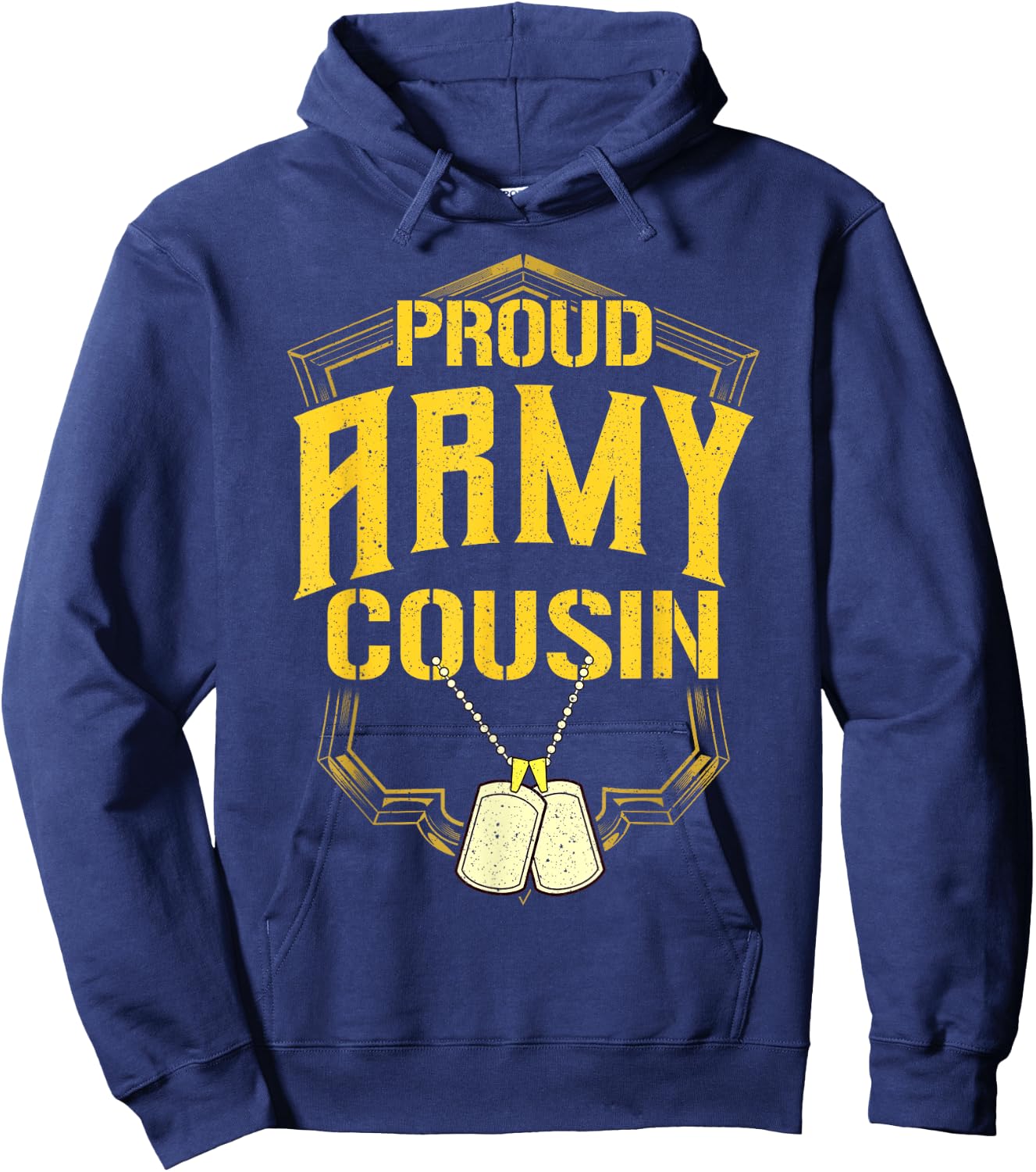Proud Army Cousin Shirt Military Pride T Shirt Hoodie - Hoodie | Navy