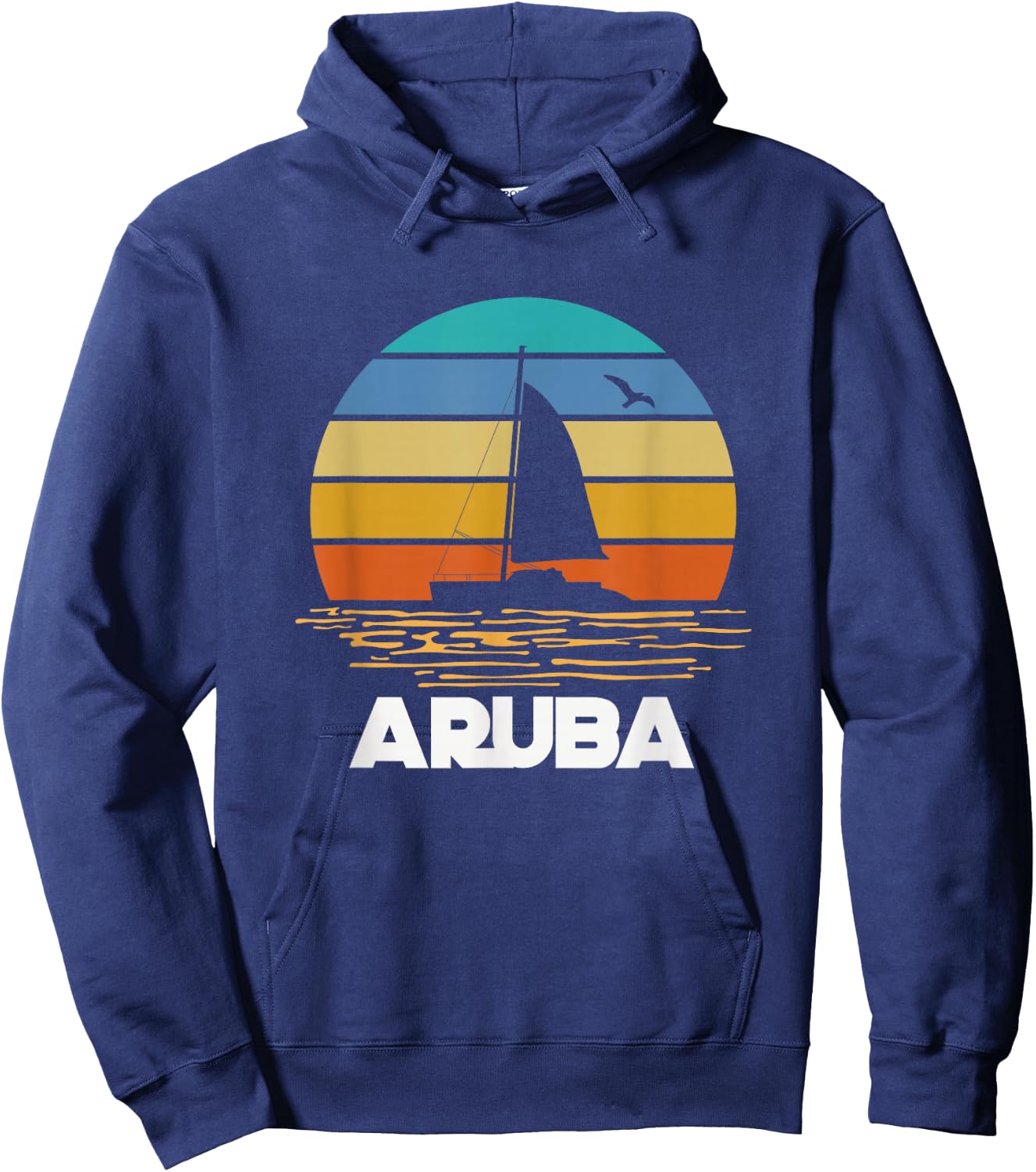 Aruban Tropical Island Aruba Beach Summer Holiday Travel Hoodie - Hoodie | Navy