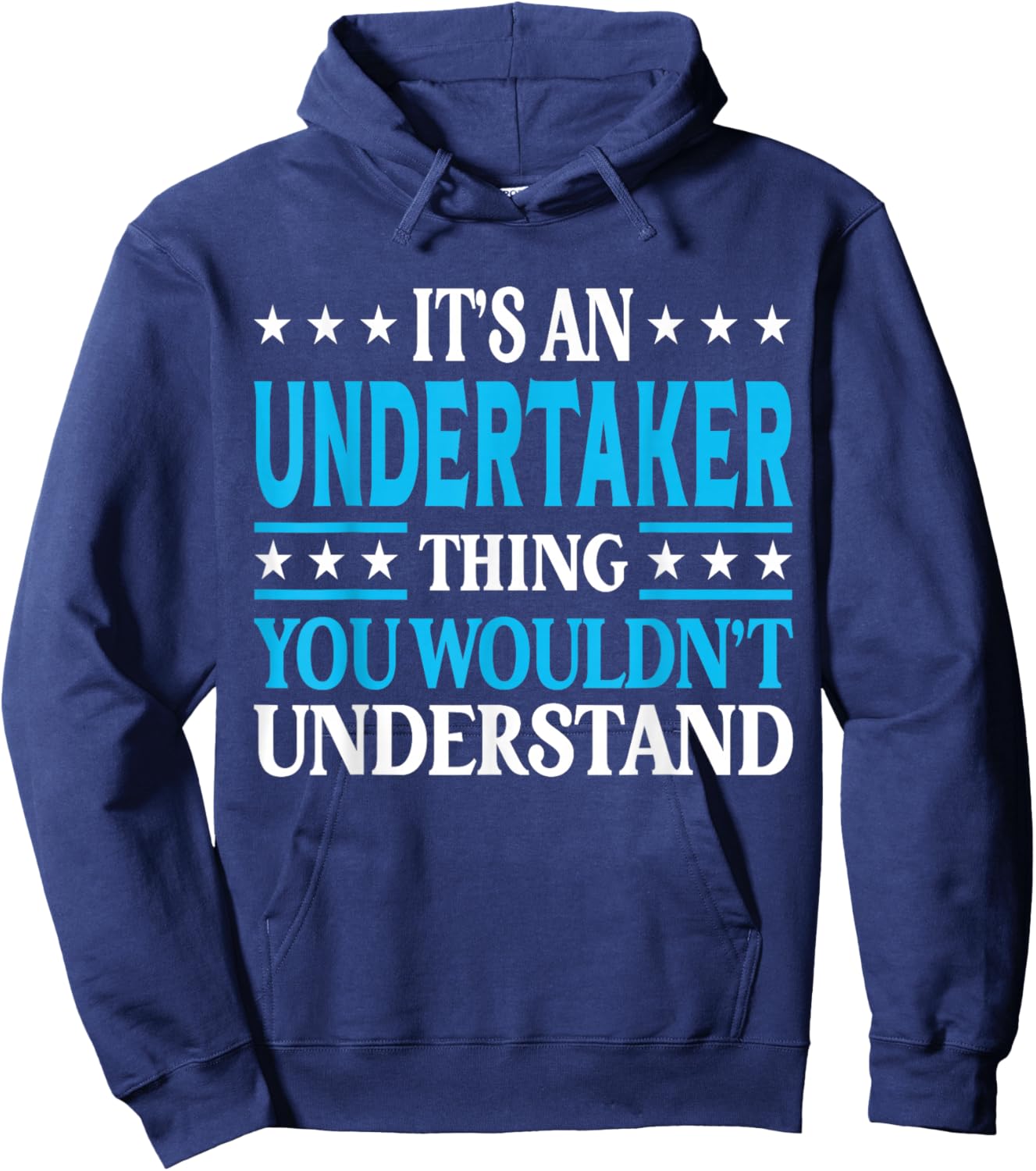 Undertaker Thing Job Title Employee Funny Worker Undertaker Hoodie - Hoodie | Navy