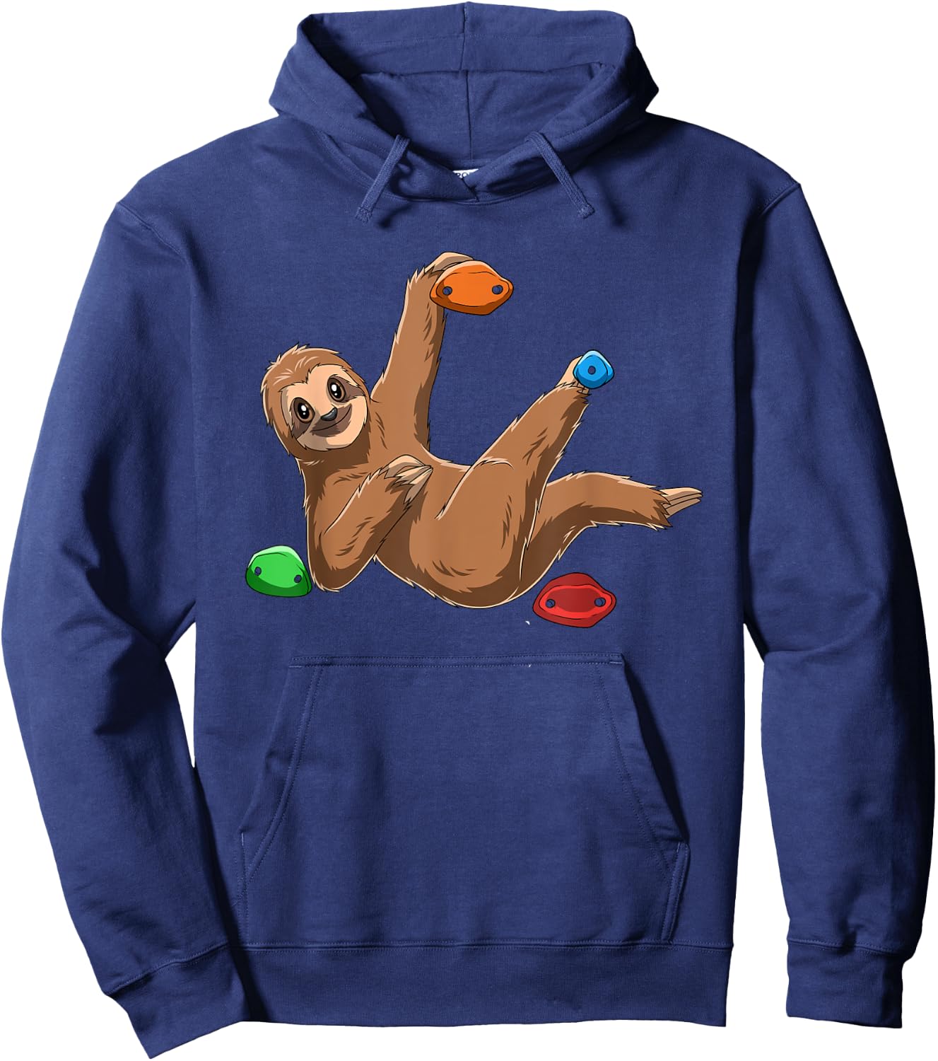 Sloth - Bouldering and Climbing Gift Hoodie - Hoodie | Navy